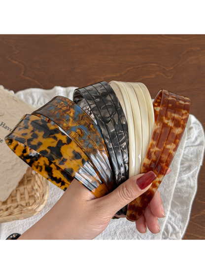 Gifty - Acetate Wide Geometric French Style Headband