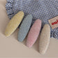 Beau - Mixed Material Textured Oval Side Hair Clip