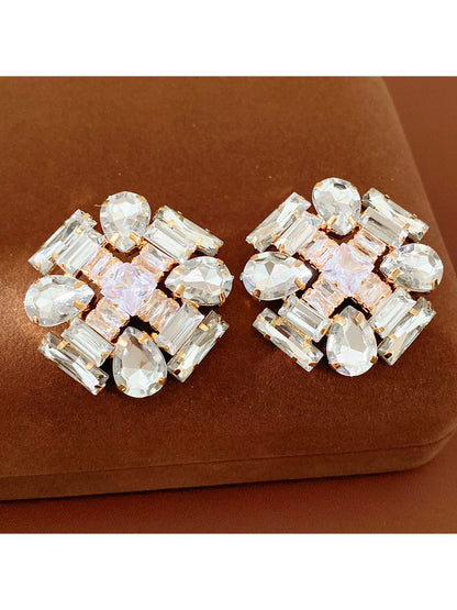 Earedge - Geometric Teardrop Statement Stud Earrings