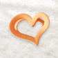 Beau - Modern Minimalist Hollow Heart Plastic Claw Clip