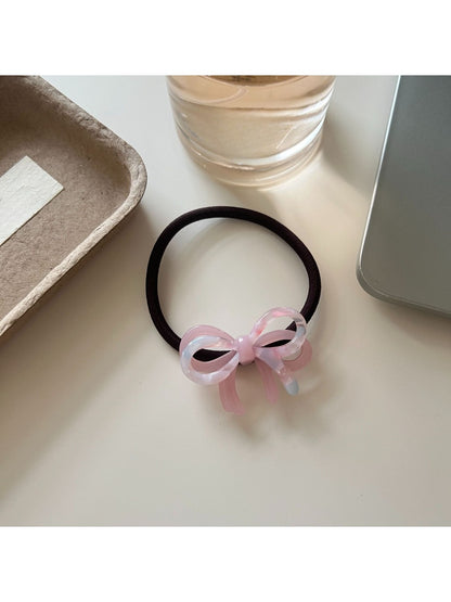 Gifty - Sleek Color Blocked Bow Hair Tie