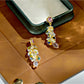 Earedge - Elegant Bead And Tassel Drop Earrings