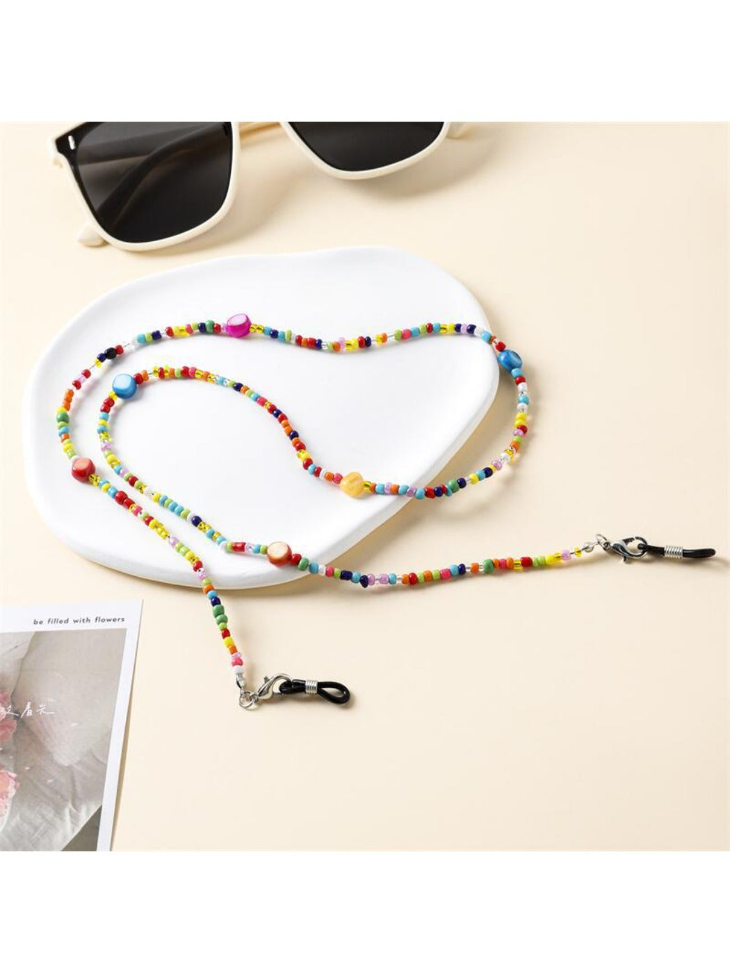 Velra - Colorful Beaded Round Eyeglass Strap