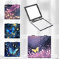 Mirroray - Retro Butterfly Print Folding Makeup Mirror