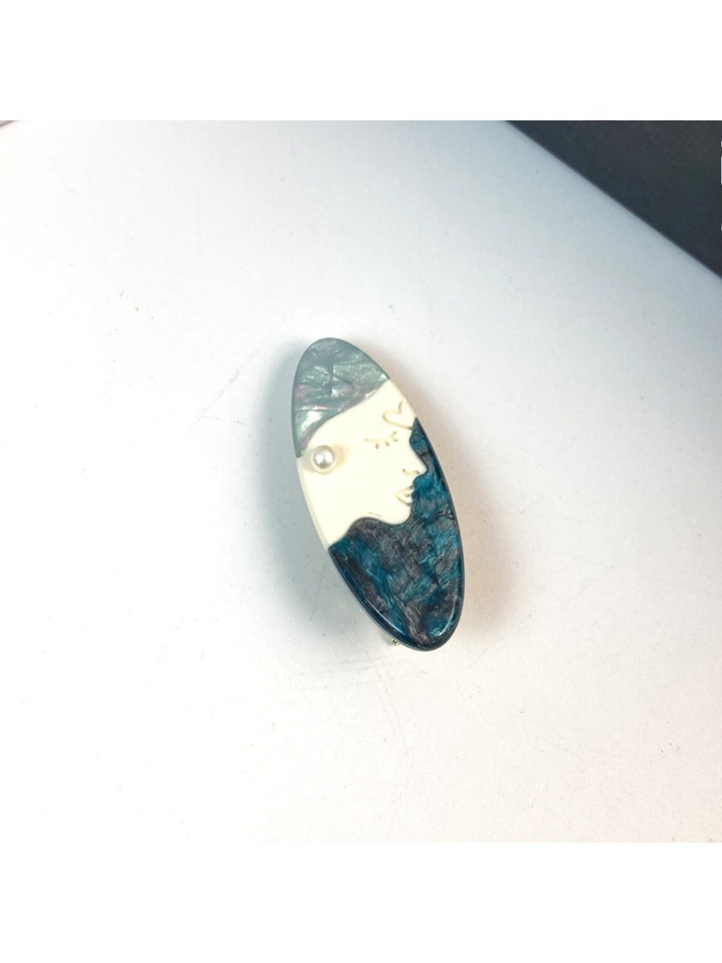 Beau - Oil Painting Print Pattern Hair Clip