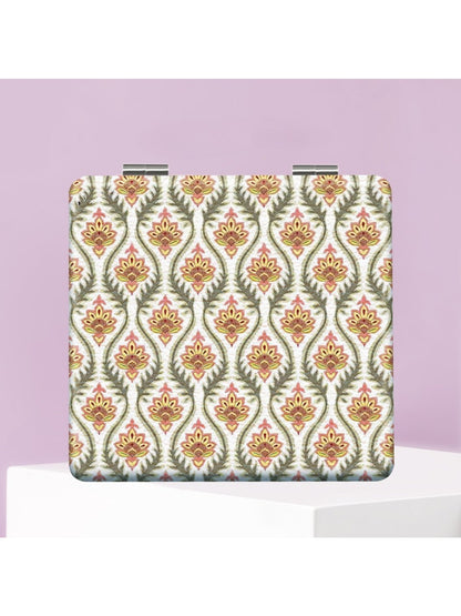 Mirroray - Vintage Plaid Square Compact Mirror