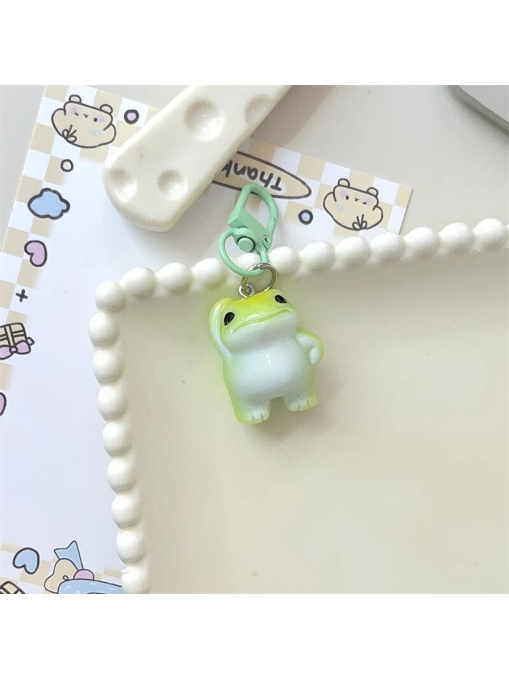 Keypus - Cute Cartoon Frog Bag Charm Alloy Keychain