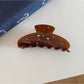 Beau - Fan Shape Decorative Acetate Fiber Claw Clip