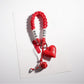 Keypus - Red Heart-Shaped Keyring