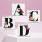 Mirroray - English Letter Floral Folding Makeup Mirror