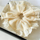 Gifty - Cream Apricot Lace Hair Tie
