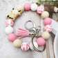 Keypus - Cartoon Animal Tassel Silicone Keychain