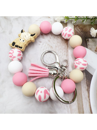Keypus - Cartoon Animal Tassel Silicone Keychain