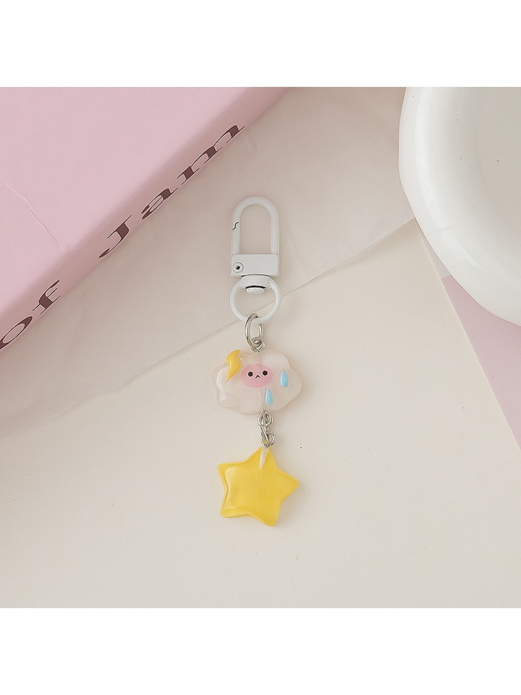Keypus - Adorable Cloud Shaped Star Keychain
