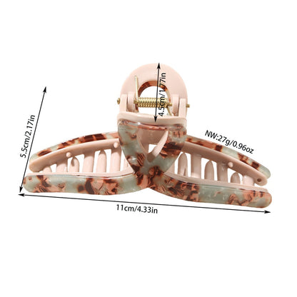 Beau - Geometric Line Acetate Fiber Hair Claw Clip