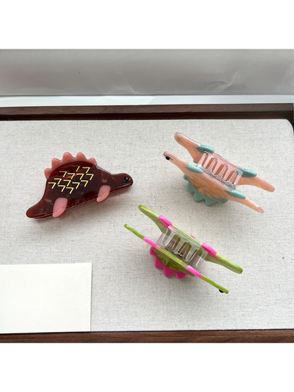 Beau - Three-Color Dinosaur Hair Clip
