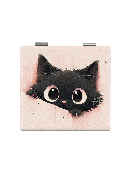 Mirroray - Cute Cat Pattern Folding Compact Mirror
