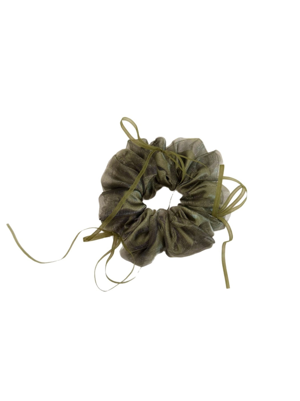 Gifty - Double Layer Mesh Ribbon Polyester Scrunchie
