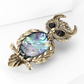 Brovia - Animal Shape Owl Inlay Decorative Brooch