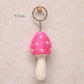 Feltery - Colorful Felt Mushroom Keychain 3D Cute