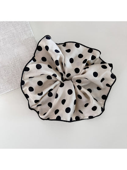 Gifty - Solid Polka Dot Ruffle Scrunchie
