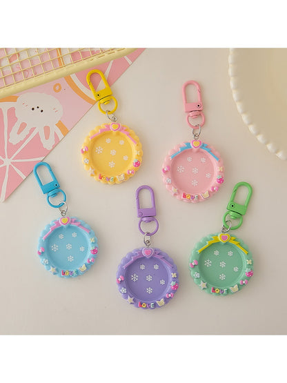 Keypus - Round Macaron Colored Keychain