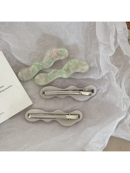 Beau - Geometric Wave Acetate Fiber Hair Clip