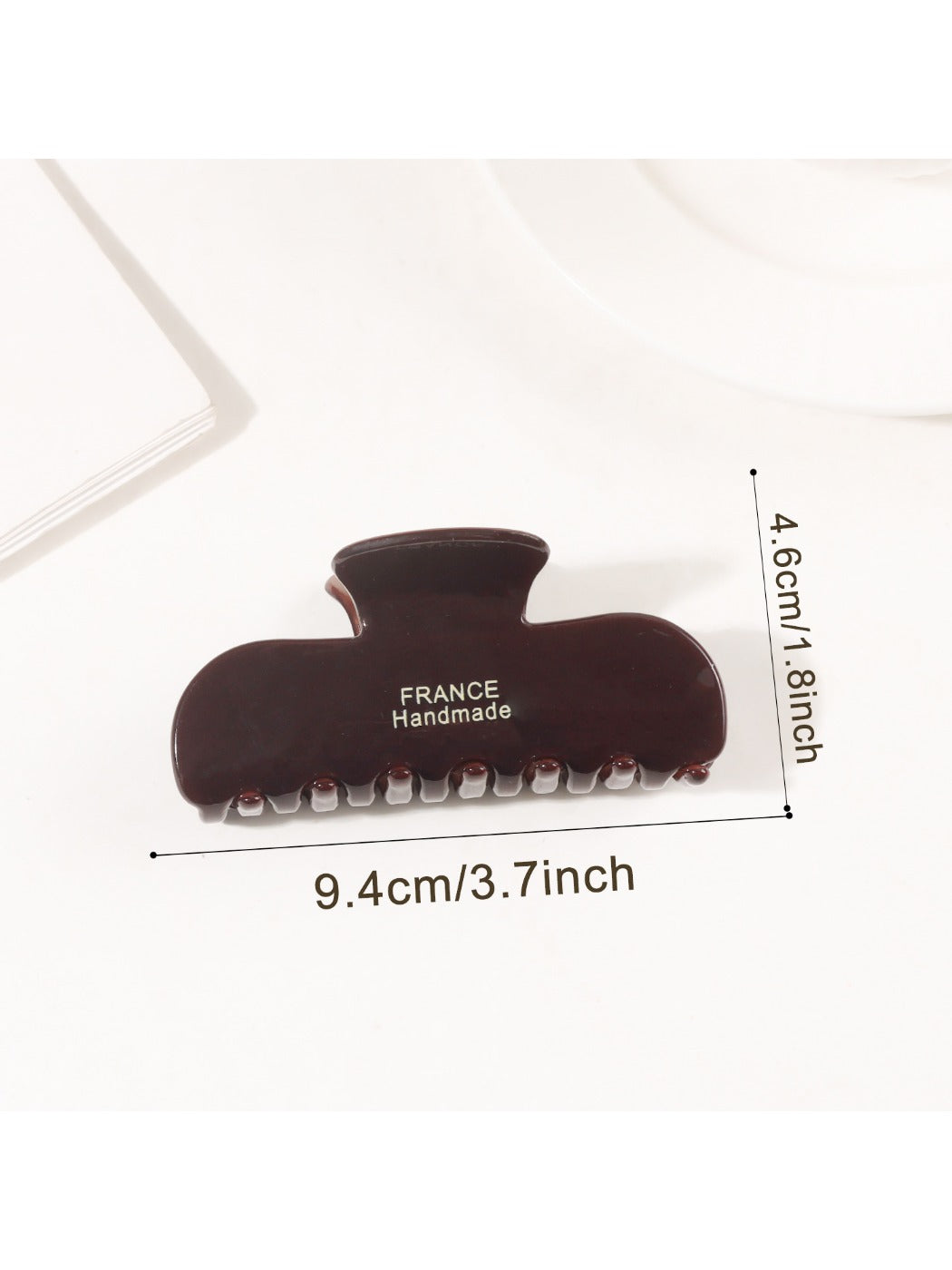 Beau - Minimalist Textured Half Round Claw Clip