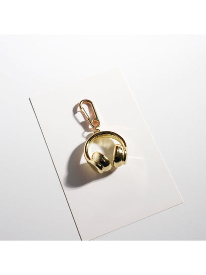 Keypus - Solid Color Headphone Shaped Keychain