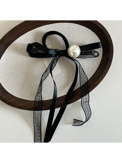 Gifty - Lace Bow Ribbon Hair Tie