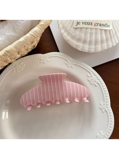 Beau - Sweet Style Striped Back Hair Claw Clip