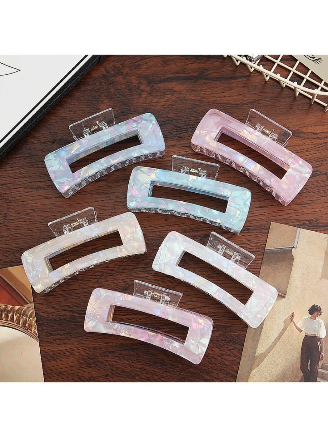 Beau - Pastel Square Claw Clip