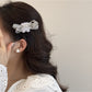 Beau - Layered Mesh Bow Bear Side Bangs Hair Clip