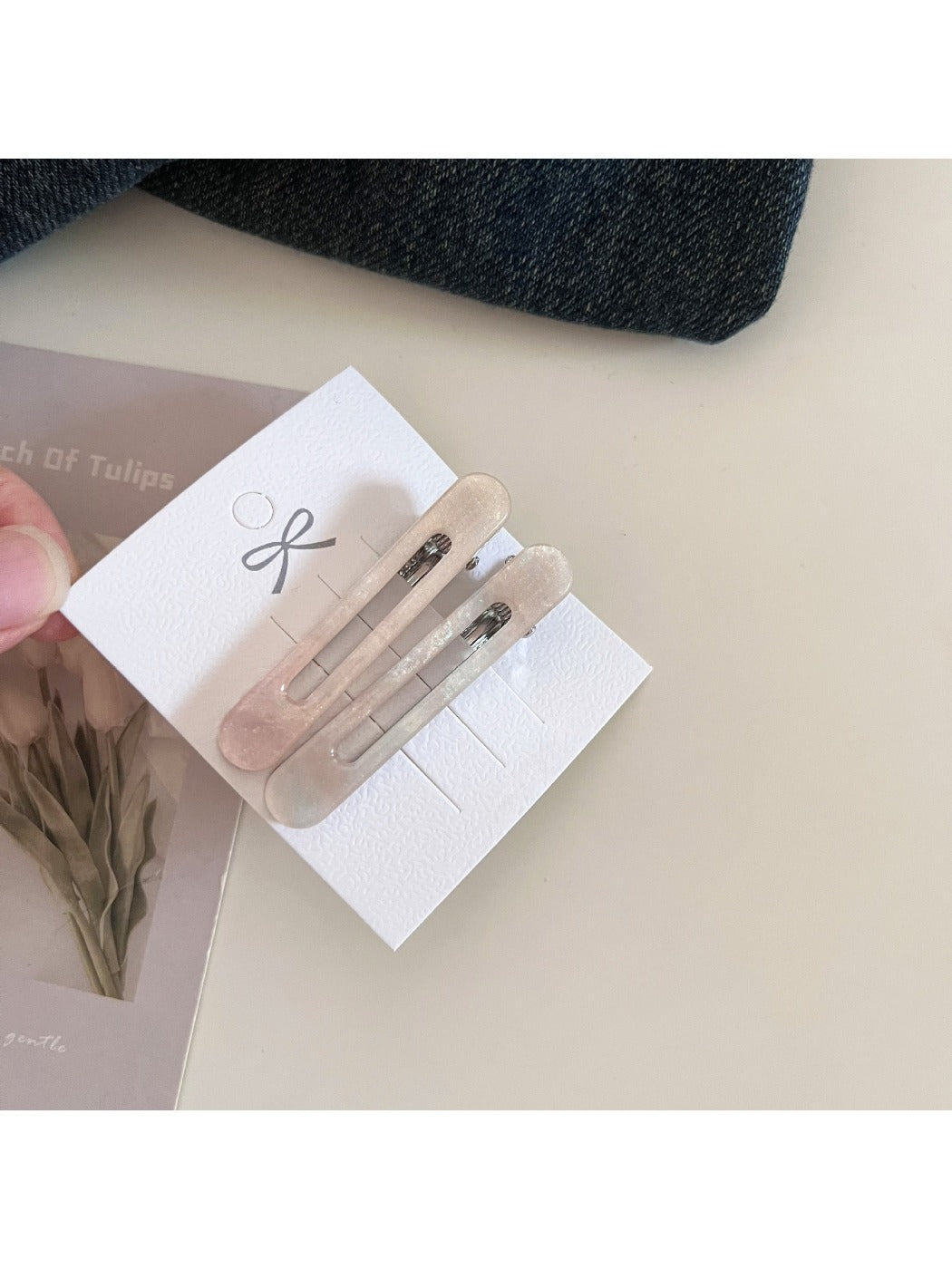 Beau - Minimalist Openwork Oval Hair Clip
