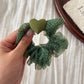 Gifty - Heart Detail Print Mesh Scrunchie