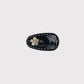 Beau - Elegant Black Rounded Floral Hair Clip Set