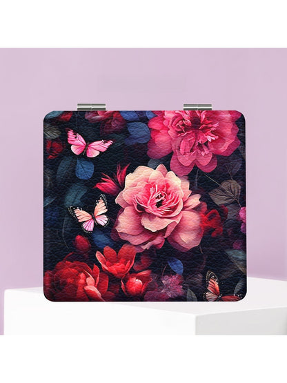 Mirroray - Portable PU Finish Foldable Makeup Mirror