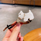 Beau - Vintage Puppy Shaped Hair Claw Clip