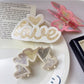 Beau - Love Flower Shaped Acetate Hair Clip