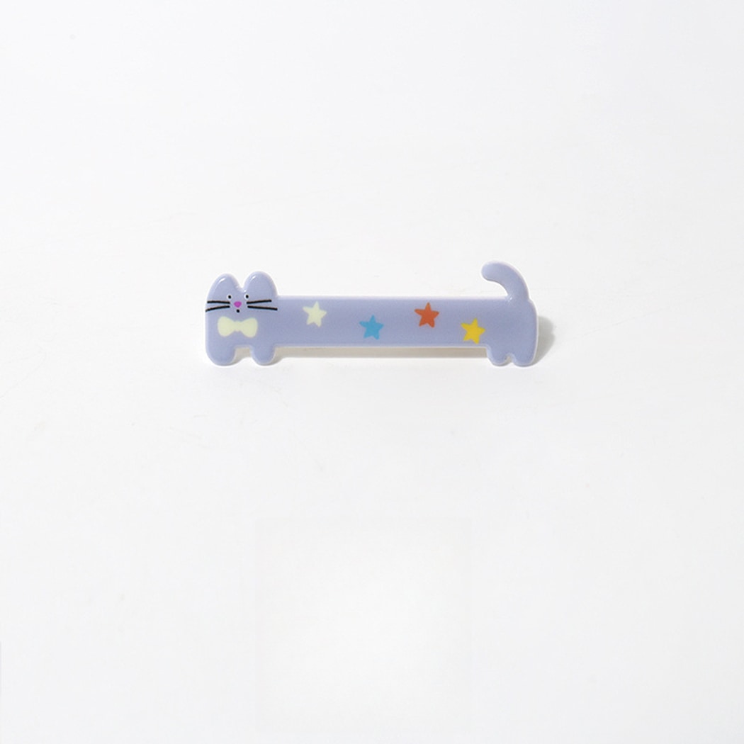 Beau - Cartoon Cat Pattern Acrylic Side Hair Clip