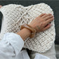 Lovra Chic Irregular Bangle Bracelet styled with other jewelry pieces