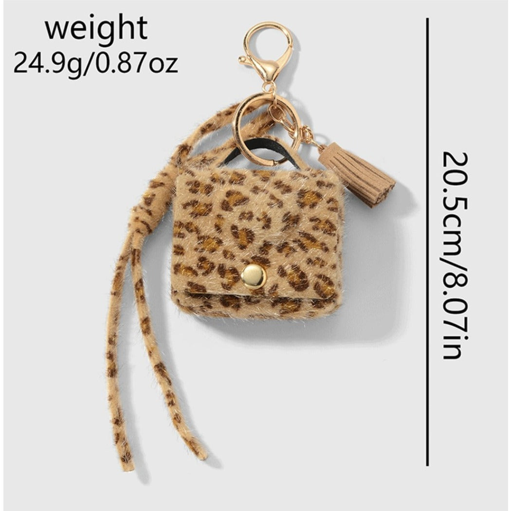 Keypus - Y2K Leopard Print Mini Keychain