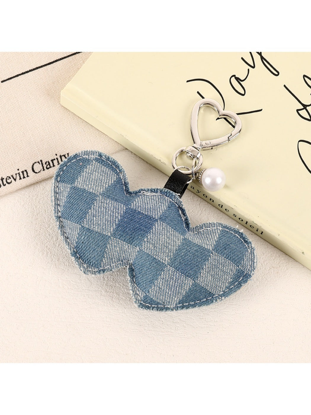Keypus - Fashion ripped denim bag pendant