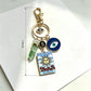 Keypus - Halloween Evil Eye and Sun Keychain