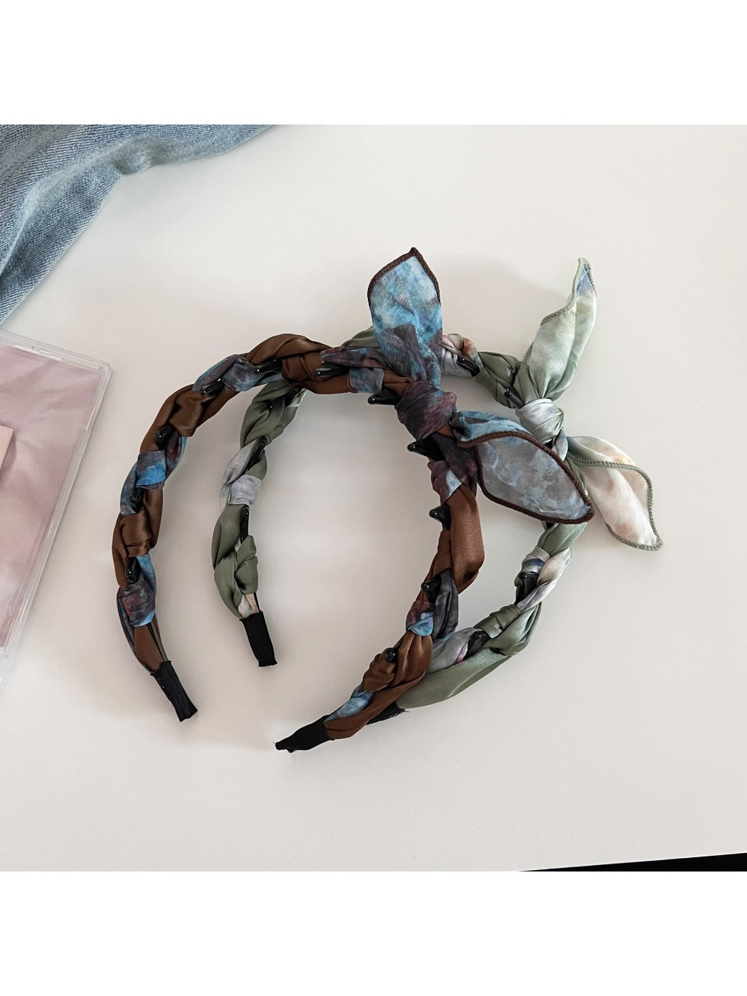 Gifty - Vintage Rabbit Ear Bow Wrap Headband