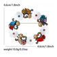 Brovia - Floral Wreath Rhinestone Alloy Brooch Pin