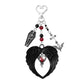 Keypus - Y2K Gothic Bat Coffin Wing Heart Keychain