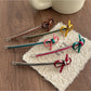 Beau - Retro Bow Detail Acetate Alloy Side Barrette