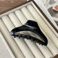 Beau - Retro Half Moon Openwork Claw Clip