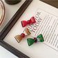 Beau - Glossy Acetate Fiber Bow Accent Hair Clip